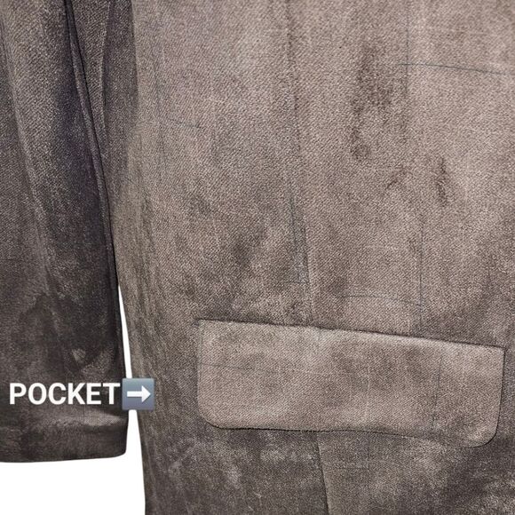 Liverpool Fox Way boyfriend Blazer in cedar Brown broken Geo Size XL - Picture 8 of 16